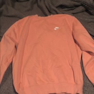mens nike pink crewneck sweater